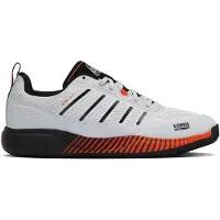 K-Swiss Hommes, Chaussure de salle, Chaussures Ultra Courtes pour Padel et Tennis (44.5), Blanc