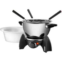 Unold 48615 Set Fondue 6 Pieces Argenté One Size / EU Plug 220V