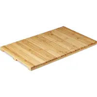 Relaxdays Tapis de bain en bambou (40 x 65 cm)