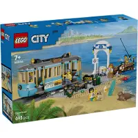 LEGO City - Tramway classique avec arrêt plage 60506 - 693 Part - - UneTaille - Blocs de Construction