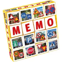 Tactic - Memo Traffic Signs (60555) (Allemand, Anglais, Danois, Estonien, Finlandais, Français, Letton, Lituanien, Norvégien, Suédois, Ukrainien)