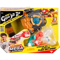 Goo Jit Zu Heroes Of Goo Jit Zu Meteor Madness Goo Slingers Mega Launcher Stretch Figure Accessory Set 11 Cm Multicolore Enfants
