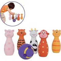 Ludi Animal Bowling Game Multicolore Enfants
