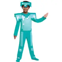 Disguise Minecraft Armor Deluxe Costume Vert 4-6 Years Enfants