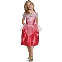 Disney Princess Aurora Classic Girl Costume Rose 7-8 Years Enfants