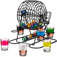 Relaxdays Jeu à boire Bingo (1 - 6 Joueur)