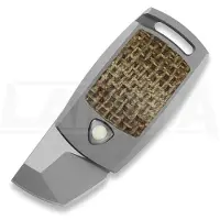 Audacious Concept Couteau pliant IMP - Magnacut - Titanium + Brown Burlap Micarta