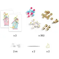 Djeco Bijoux - Letter Threading - - UneTaille - Set de Création