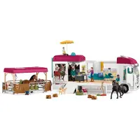 Schleich Camping-Car Equestre, 42619 HORSE CLUB - coffret, 227 pièces, dès 5 ans