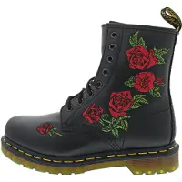 Dr. Martens Bottines à lacets 'Vonda' vert / rouge / noir