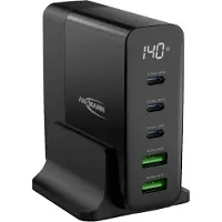 Ansmann 1001-0149 Chargeur de bureau USB DC5140PD, 5 ports, 140 Watt