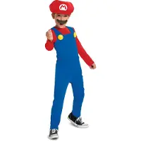 Super Mario Nintendo Super Mario De Luxury Junior Costume Bleu 4-6 Years