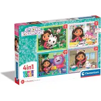 Gabby's Dollhouse Puzzle 4 en 1 Clementoni Gabby's Dollhouse