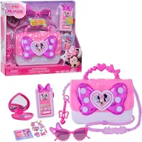Disney Junior Minnie Mouse Sac Bowfabulous, 7-Pièces Déguisement et Jeu de Rôle, Jouets Enfant 3 Ans et Plus