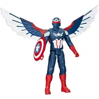 AVENGERS Captain America Deluxe Brave New World Titan Hero Series Figure Bleu Enfants