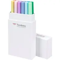 Tombow ABT Dual Brush Pen ensemble de 12 Pastel