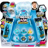 BEAST LAB Swarms Mega Lab 12 Pk Tuff Top - Expérimentez en ajoutant de l'eau, en secouant le tube à essai et en révélant 12 paquets de 1" de p