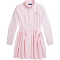 Ralph Lauren pour fille. 313934179001 Robe chemise en oxford de coton rose (11años= 149/154cm), Casuel, Manche longue, mode enfantine
