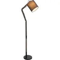Globo Lighting Lampadaire métal noir, 1x E27