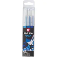 Sakura Stylo roller - - Gelly Roll Stardust Ocean - Encre gel - Couleurs assorties - 3 pièces