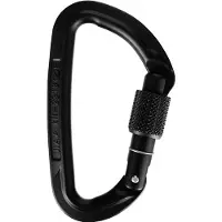 Wild Country - Mousqueton - Session Screw Gate Black en Aluminium - Noir