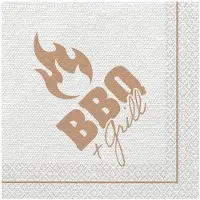 Amscan 16 Servietten BBQ & Grill Party 33 x 33 cm (16 pcs, 33 x 33 cm)
