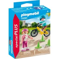 Playmobil Special Plus 70061 Enfants avec vélo et rollers