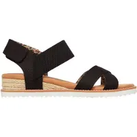 SKECHERS Femme Sandalette Dessert Kiss Secret Picnic Noir