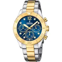 Festina Montre à affichage analogique bleu