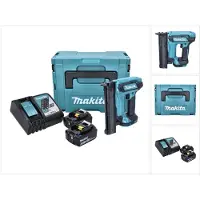 Makita DFN 350 RGJ Akku Stauchkopfnagler 18 V 15 - 35 mm + 2x Akku 6,0 Ah + Ladegerät + Makpac