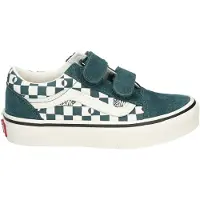Vans Baskets basses enfant Old Skool V GEO CHECK Mystic Moss filles - Vert - 30