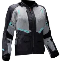 Leatt Veste textile pour moto ADV Flowtour 5.5 pour femme, gris foncé/gris clair, L