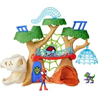 Spidey and his Amazing Friends Figurines Base forestière Dino-Webs