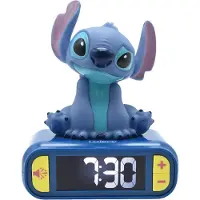 Disney Réveil avec veilleuse Stitch en 3D