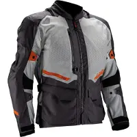 Leatt ADV Flowtour 5.5 Veste textile Gris/Noir/Orange L hommes