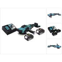 Makita DPO 600 RM Ponceuse excentrique sans fil 18 V 150 mm XPT Brushless + 2 batteries 4,0 Ah + chargeur