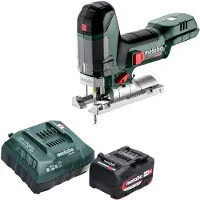 Metabo ST 18 LT 130 BL Scie sauteuse sans fil 18 V 130 mm Brushless + 1x batterie 4,0 Ah + chargeur