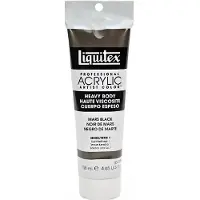 Taidepiste LIQUITEX PROFESSIONAL HEAVY BODY TUBE DE PEINTURE ACRYLIQUE 138 ML NOIR DE MARS