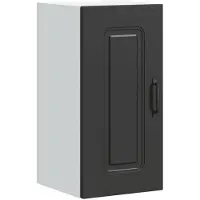 vidaXL Armoire murale de cuisine Kalmar noir bois d'ingénierie