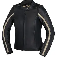 IXS Stripe Veste en cuir de moto pour dames