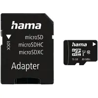 Hama Carte M.sdhc 16Gb Cl.10 80Mb +Ad