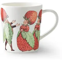 Design House Stockholm Elsa Beskow Mug Strawberry Family | 40 cl with handle