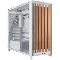 Corsair FRAME 5000D WOOD RS Gehäuse Miditower Weiss (ATX, mATX, Mini-ITX), Boîtier PC, Blanc, Marron
