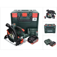 Metabo KS 18 LTX 57 Scie circulaire à main sans fil 165 mm 18V + 1x Batterie 8 Ah + Chargeur + Coffret metaBOX