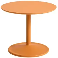 Muuto Soft Side Table Orange Laminate|Orange | Ø 48 H: 40 CM | Ø 18.9" H: 15.7"