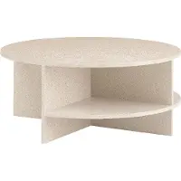 Muuto Halves Table Basse Light Taupe Terrazzo