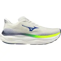 Mizuno Chaussures de course pour homme WAVE SKY 9 - J1GC2502, couleur : blanc, pointure homme : 40,5