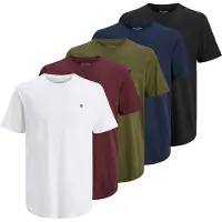 Jack & Jones Premium T-Shirt 'JPRBLABrody' bleu marine / olive / rouge rubis / noir / blanc