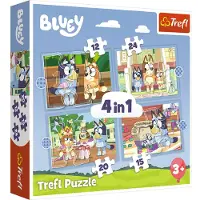 Trefl Bluey 4in1 Puzzle 12/15/20/24 pièces 34637