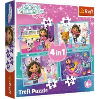 Trefl 4-en-1 Gabby adventure PUZZLE 34670